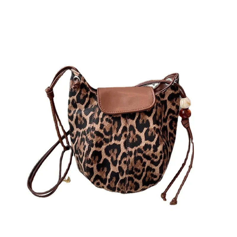 Sac à Main Souple Léopard pour Femme