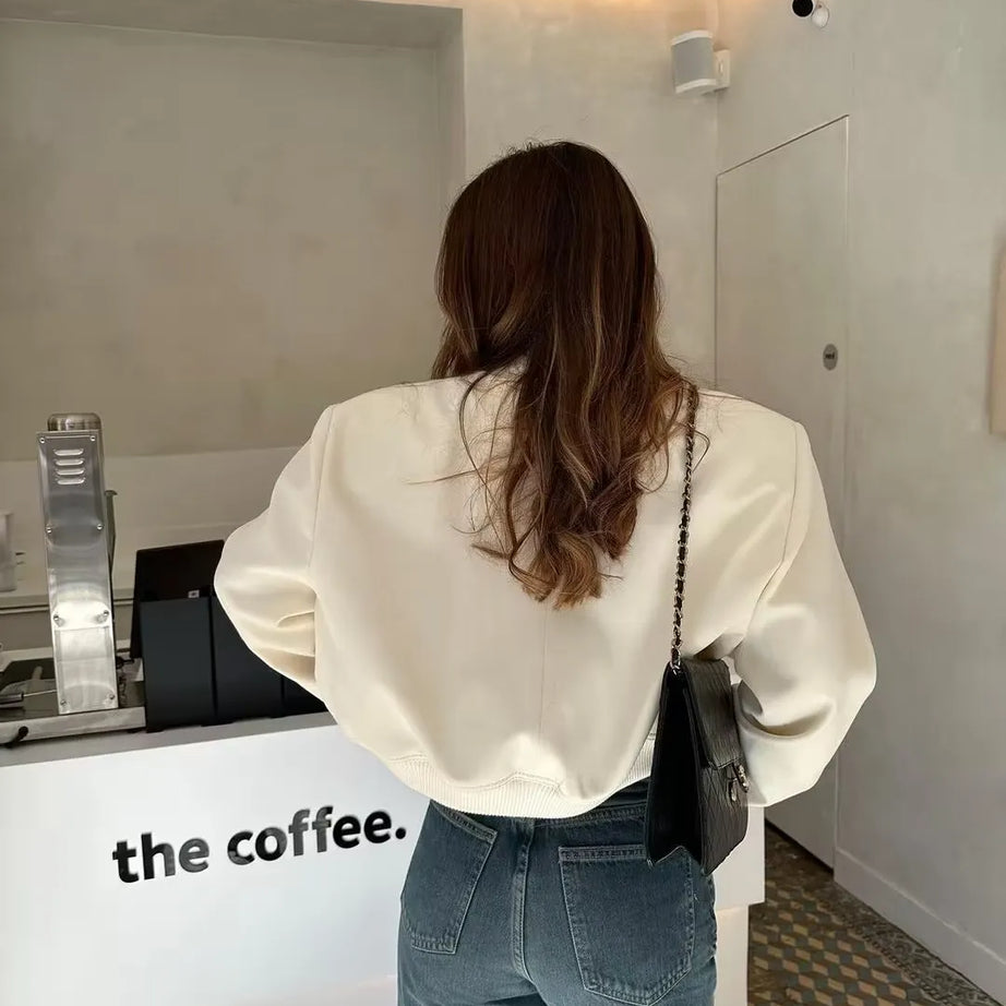 Blouson Bombardier à Manches pour Femme