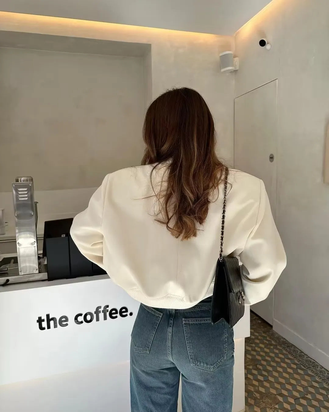 Blouson Bombardier à Manches pour Femme