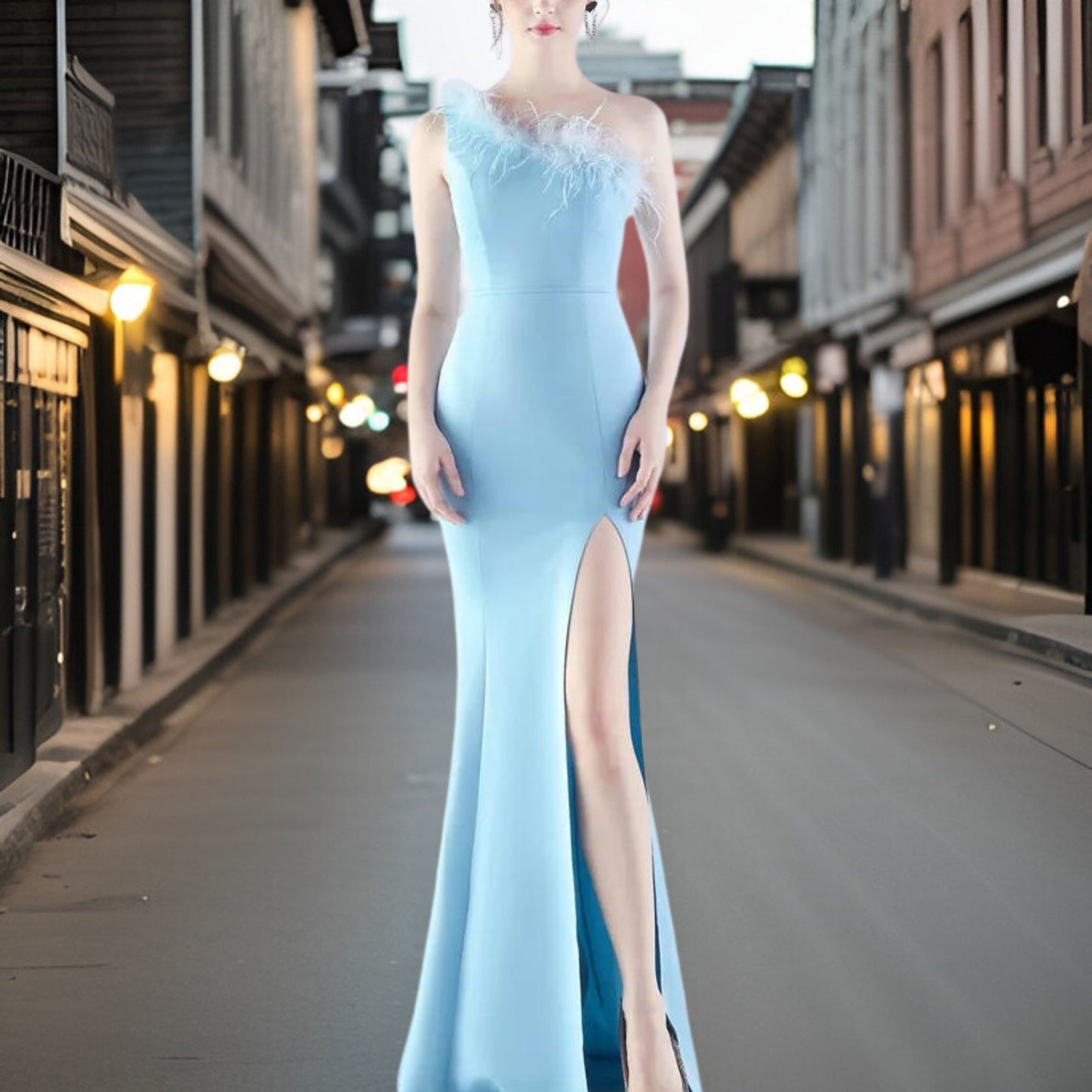 Nicoletta - Robe de soirée exquise en satin