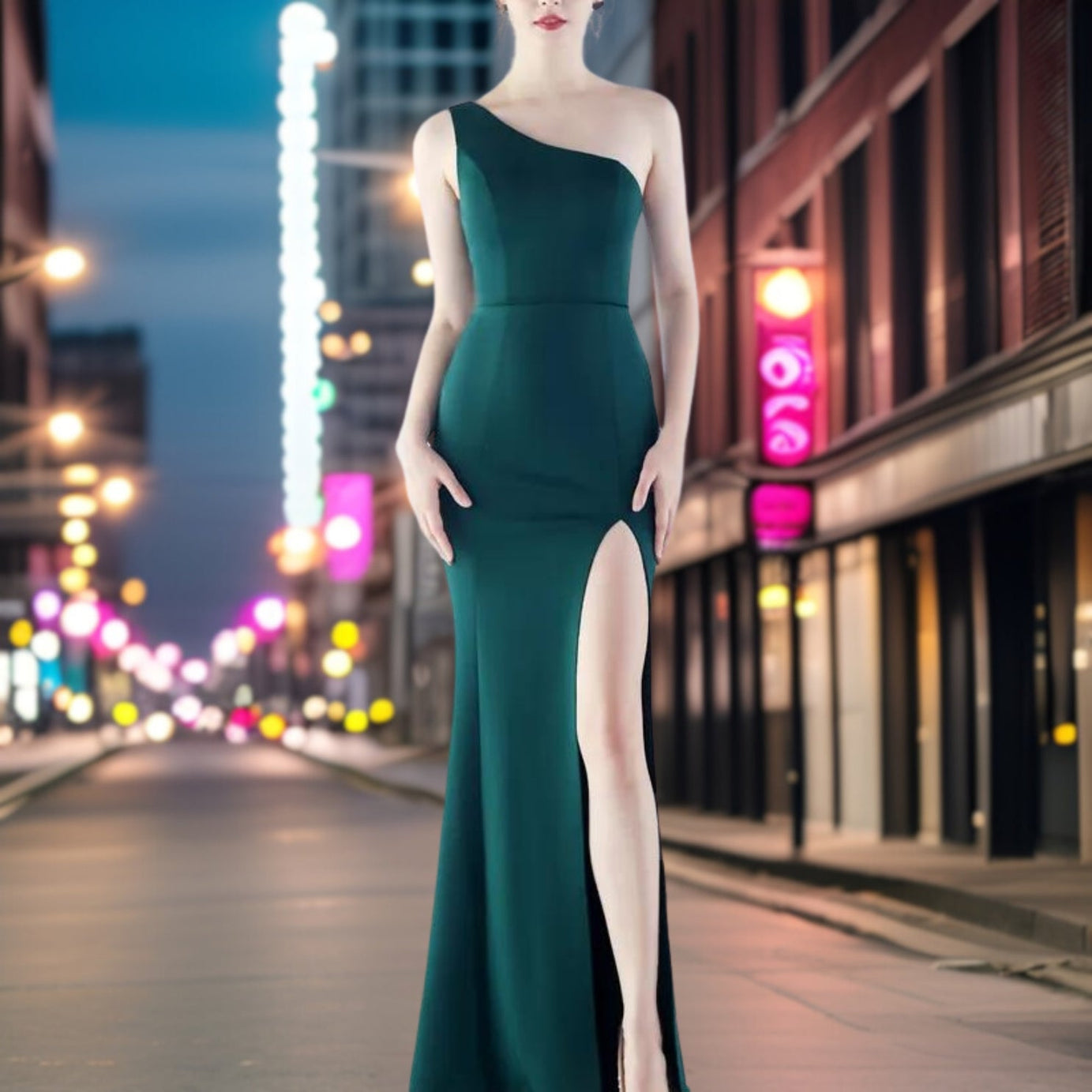 Mirabella – Elegantes Abendkleid aus Satin 