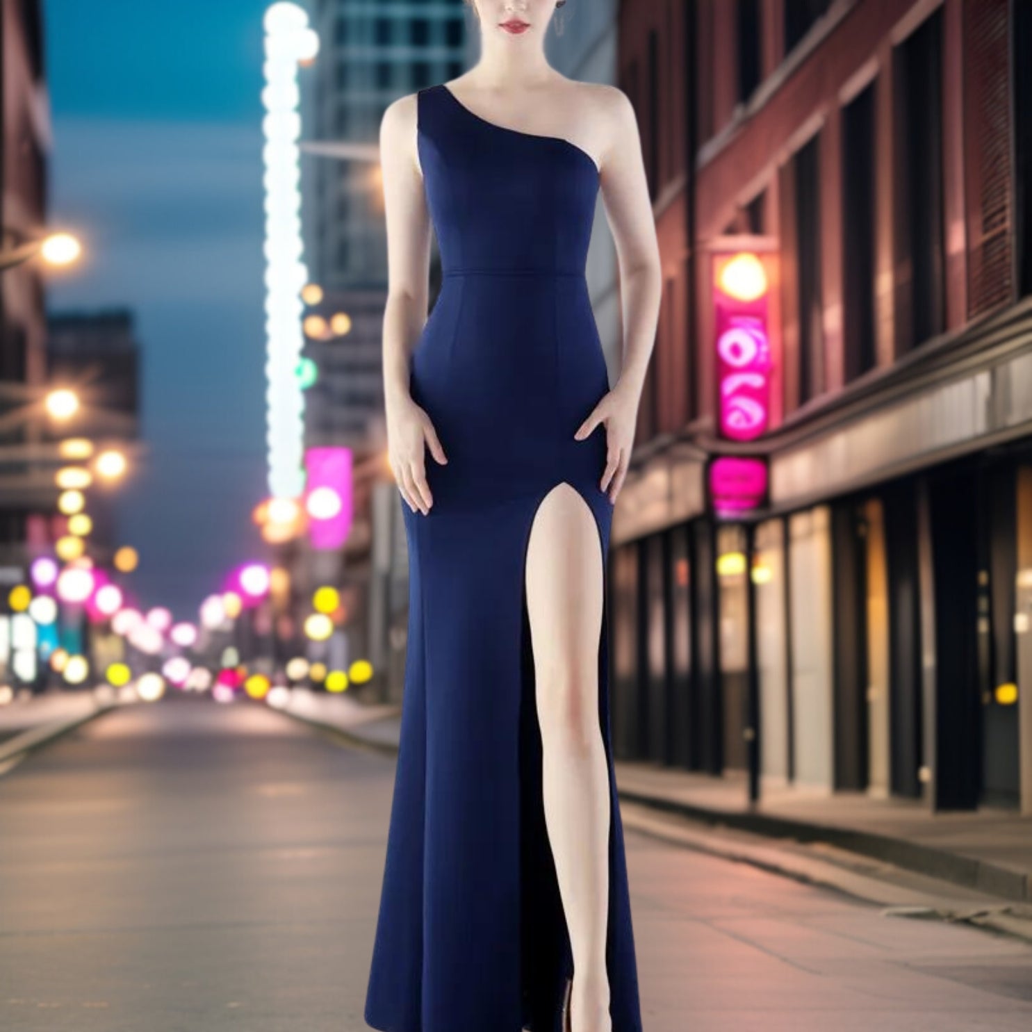 Mirabella – Elegantes Abendkleid aus Satin 