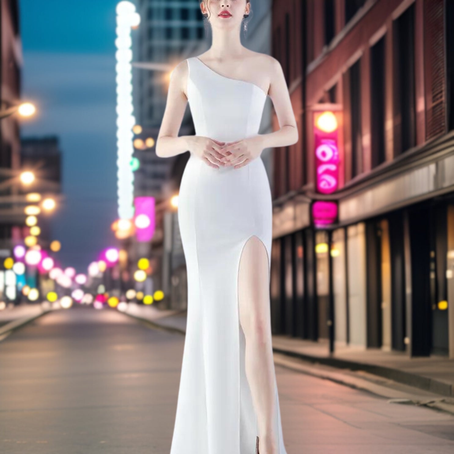 Mirabella – Elegantes Abendkleid aus Satin 