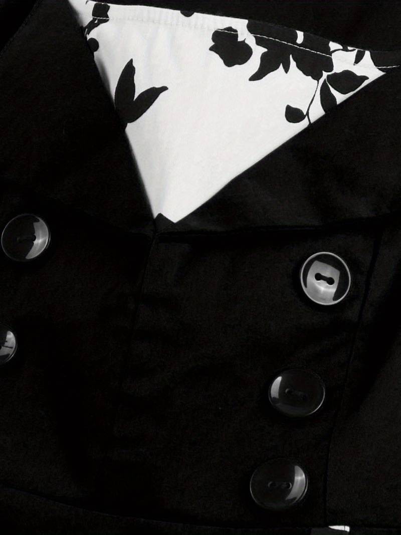 Robe vintage Noire & Blanche Soirée 50's