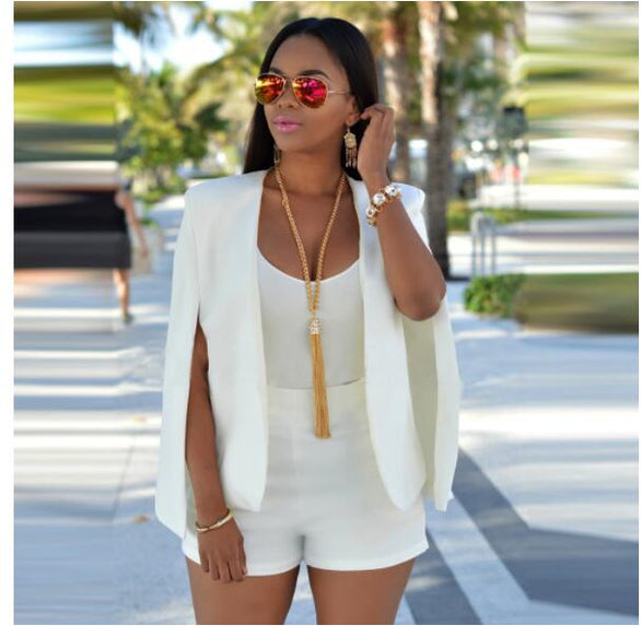 Karina | Blazer Cape Manteau - Élégance Stylée