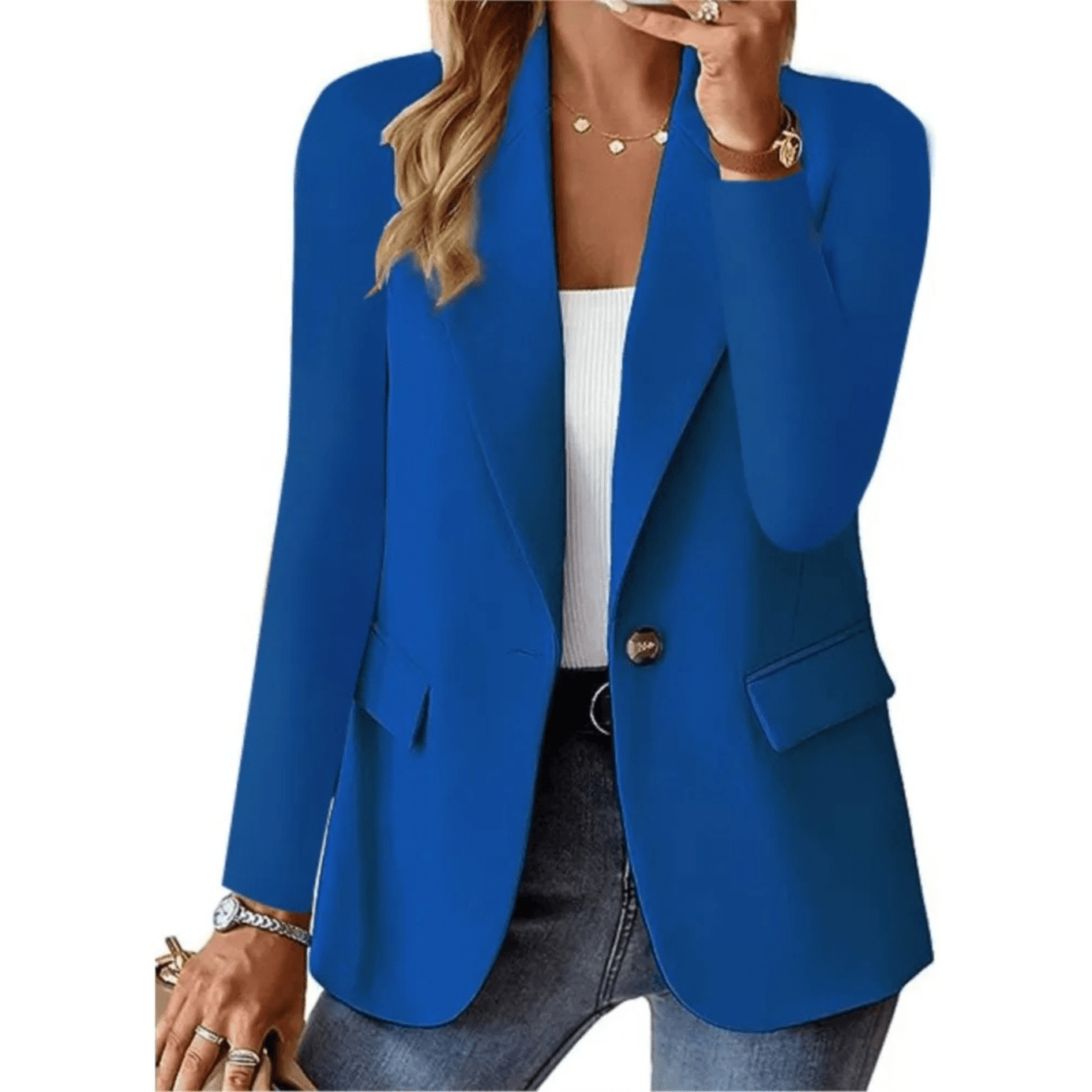 Blazer Iliana Femme - Chic Long à Manches Élégant & Polyvalent