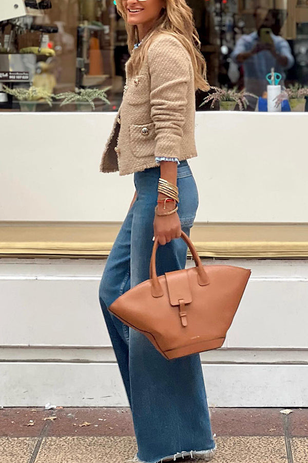 Blazer Femme Col Rond - Chic & Élégant - Bich