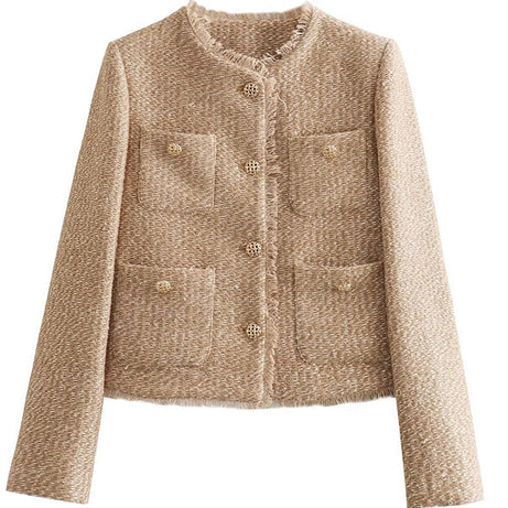 Blazer Femme Col Rond - Chic & Élégant - Bich