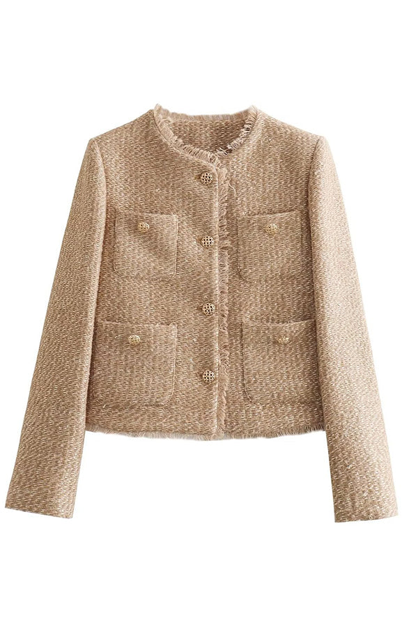 Blazer Femme Col Rond - Chic & Élégant - Bich