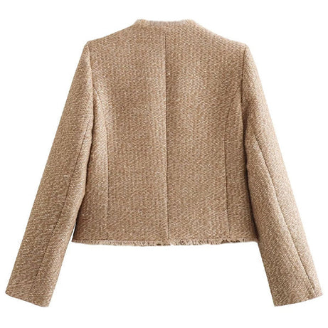 Blazer Femme Col Rond - Chic & Élégant - Bich