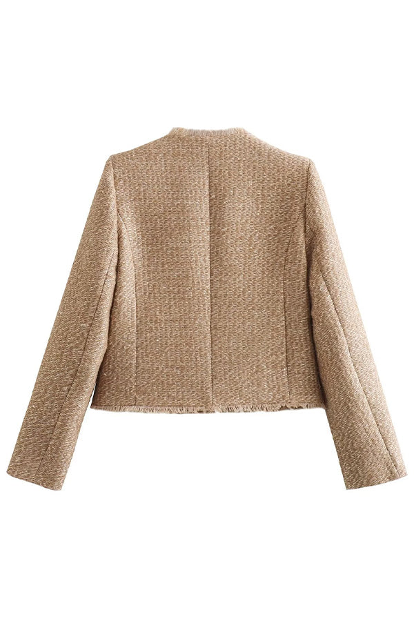 Blazer Femme Col Rond - Chic & Élégant - Bich