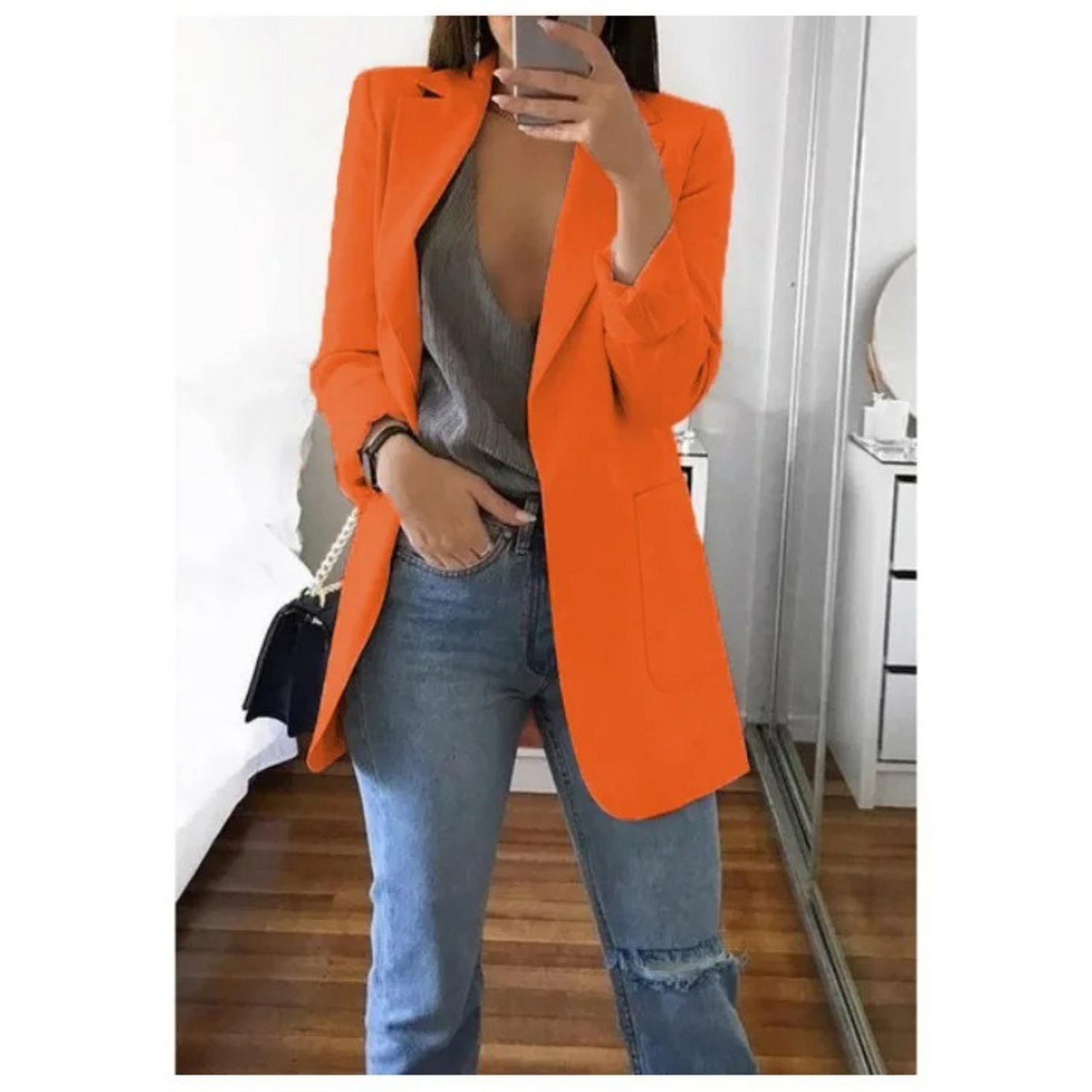 Blazer Long Femme - Élégant & Chic | Toutes Tailles
