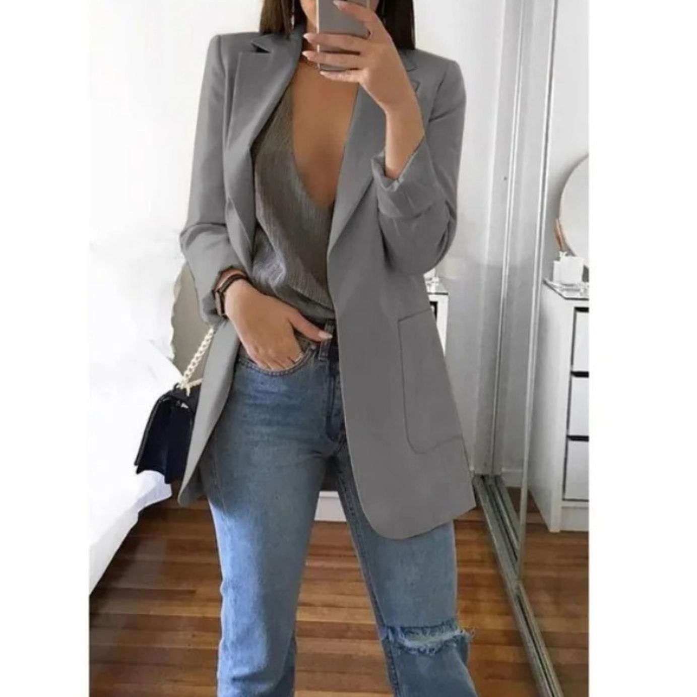 Blazer Long Femme - Élégant & Chic | Toutes Tailles
