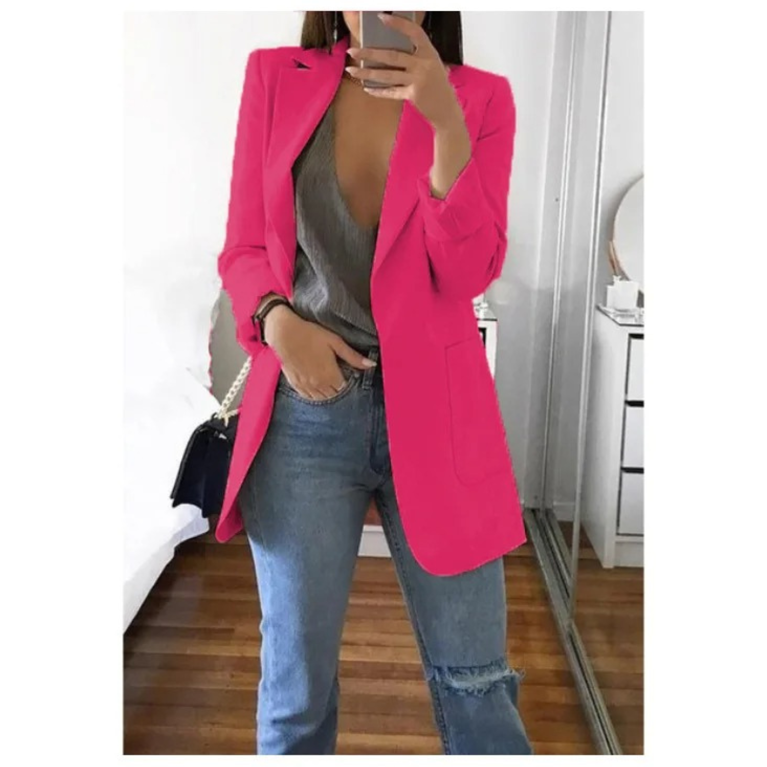 Blazer Long Femme - Élégant & Chic | Toutes Tailles