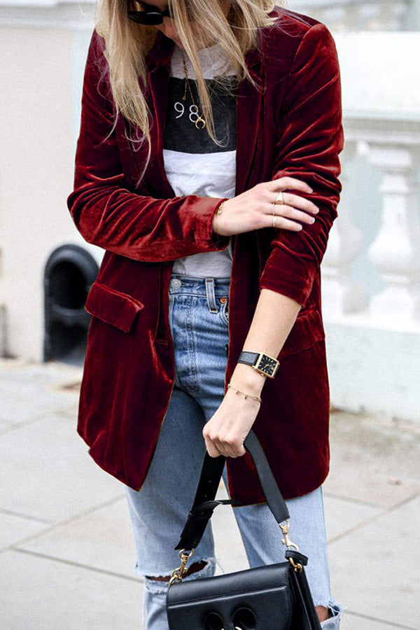 Blazer Velours Femme - Chic & Urbain | Rosalia