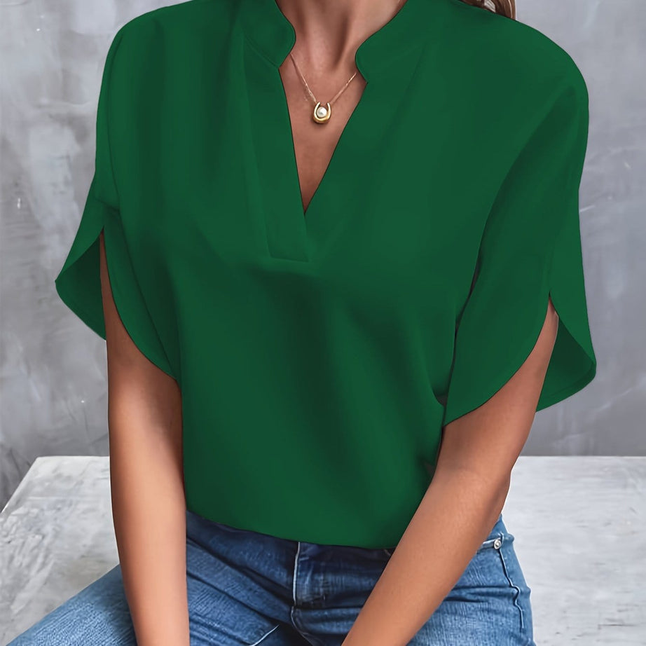 Blouse Élégante Femme - Satin Doux et Confort Raffiné