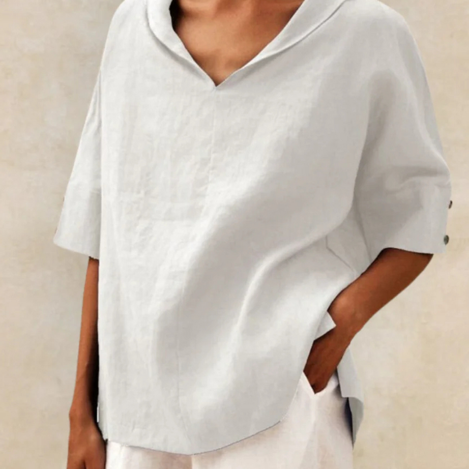 Blouse en Lin Femme - Élégance Décontractée pour l'Été