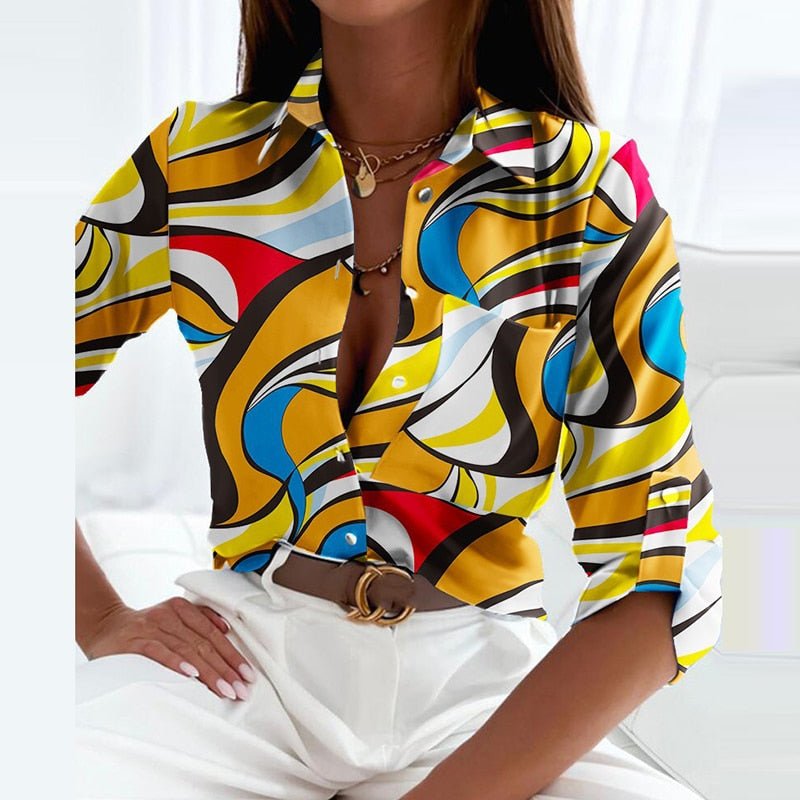 Samara - Blouse à col rabattu - Élégance intemporelle