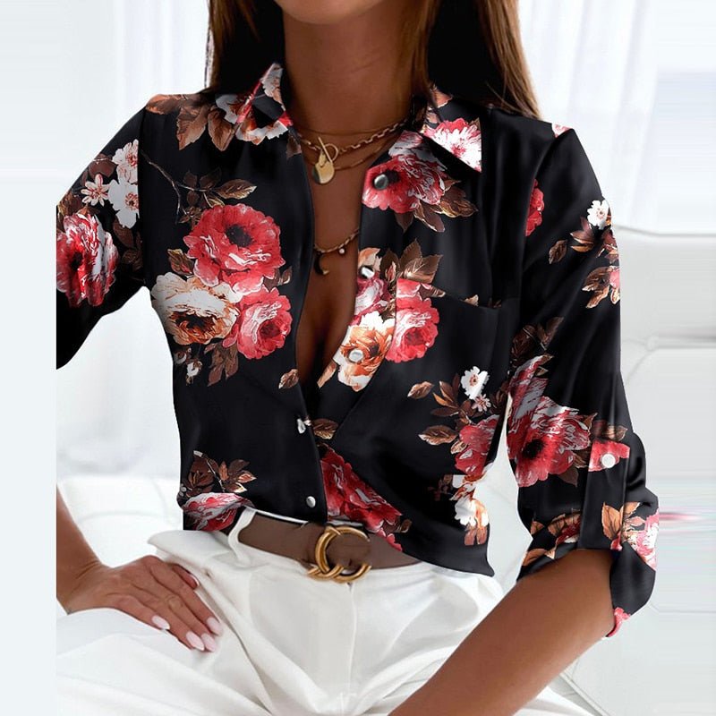 Samara - Blouse à col rabattu - Élégance intemporelle