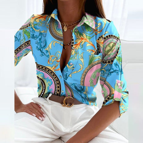 Samara - Blouse à col rabattu - Élégance intemporelle