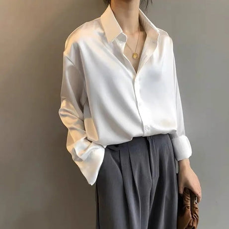 Blouse Femme - Coupe Droite, Manches retroussables - Kring