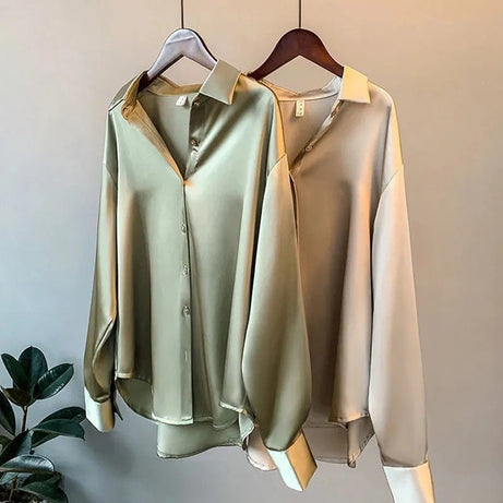 Blouse Femme - Coupe Droite, Manches retroussables - Kring