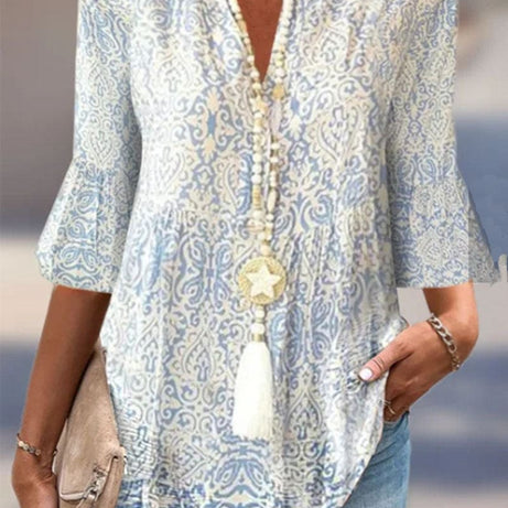 Blouse Femme - Imprimé Floral - Manches 3/4