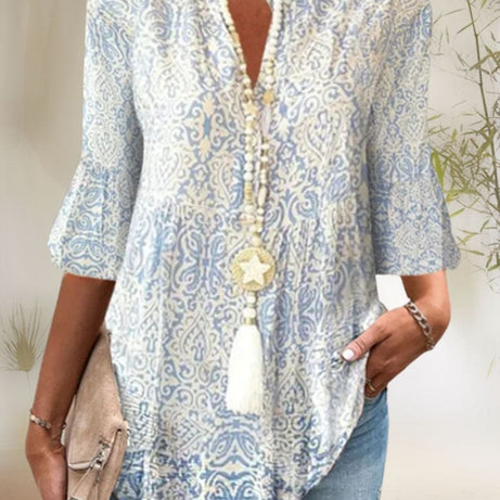 Blouse Femme - Imprimé Floral - Manches 3/4