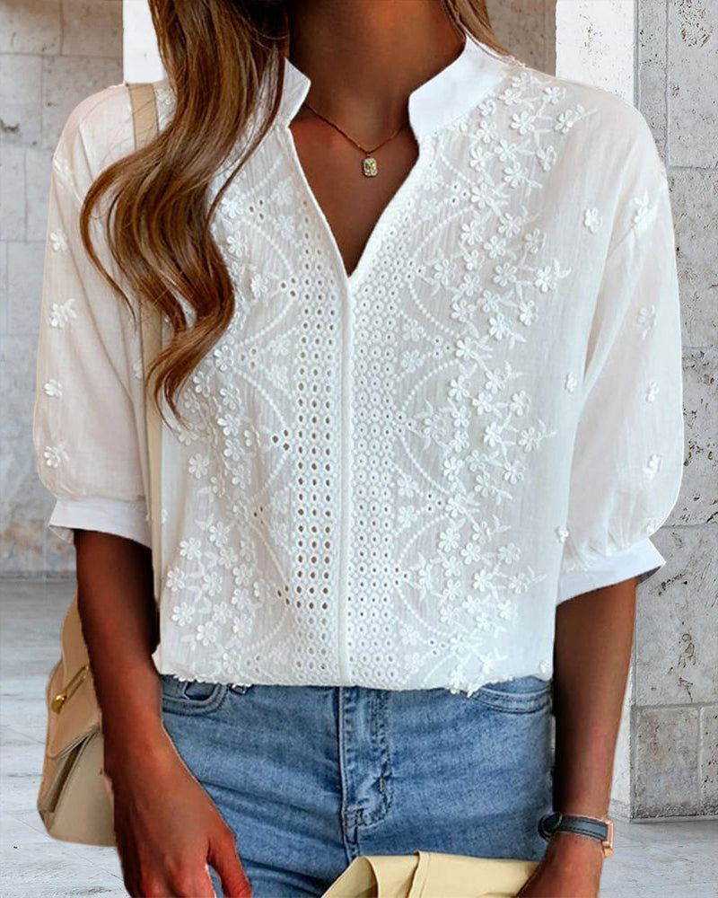 Blouse Emelia - Manches Bouffantes Chic | Haut Femme