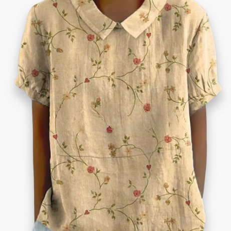 Blouse Florale Décontractée pour Femme - Légère et Libérée
