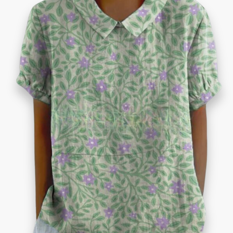 Blouse Florale Décontractée pour Femme - Légère et Libérée