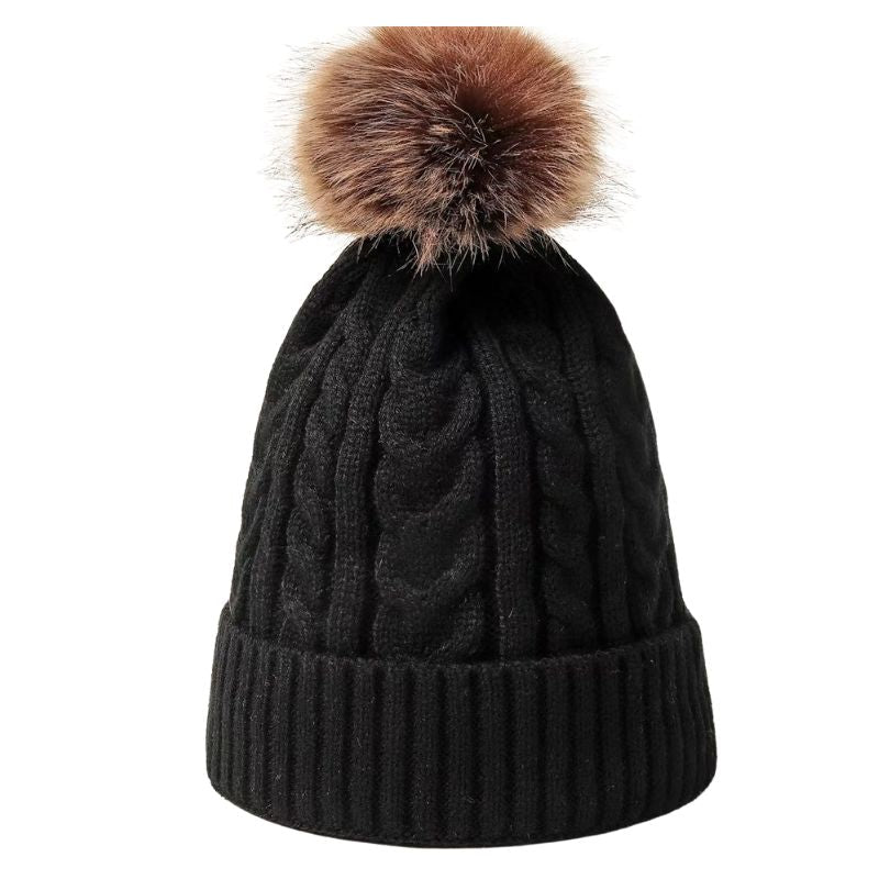 Bonnet à Pompon Femme