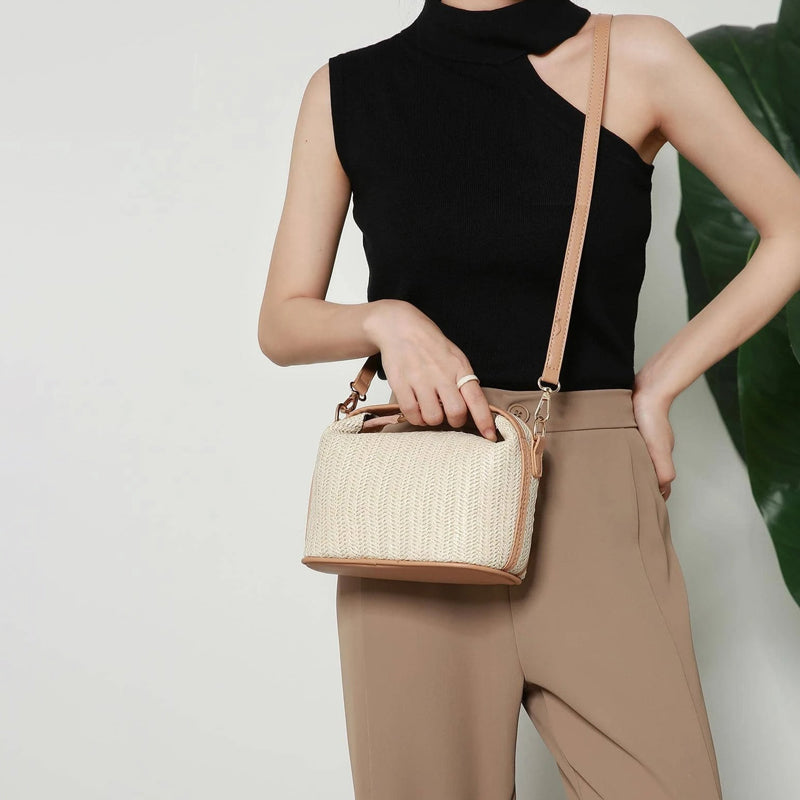Petit sac à main paille