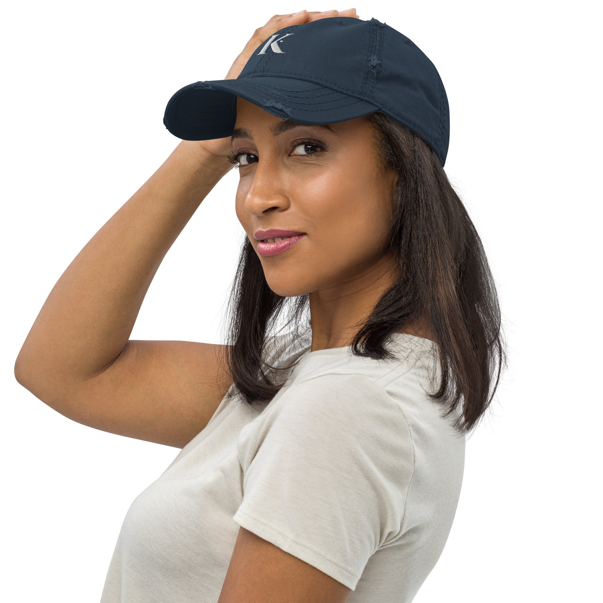 Casquette Brodée Effet Usé K