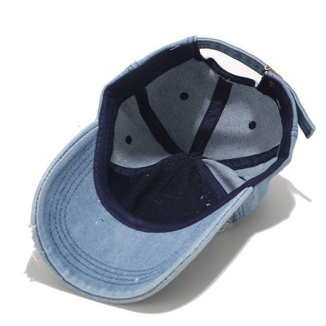 Casquette Denim Déchirée