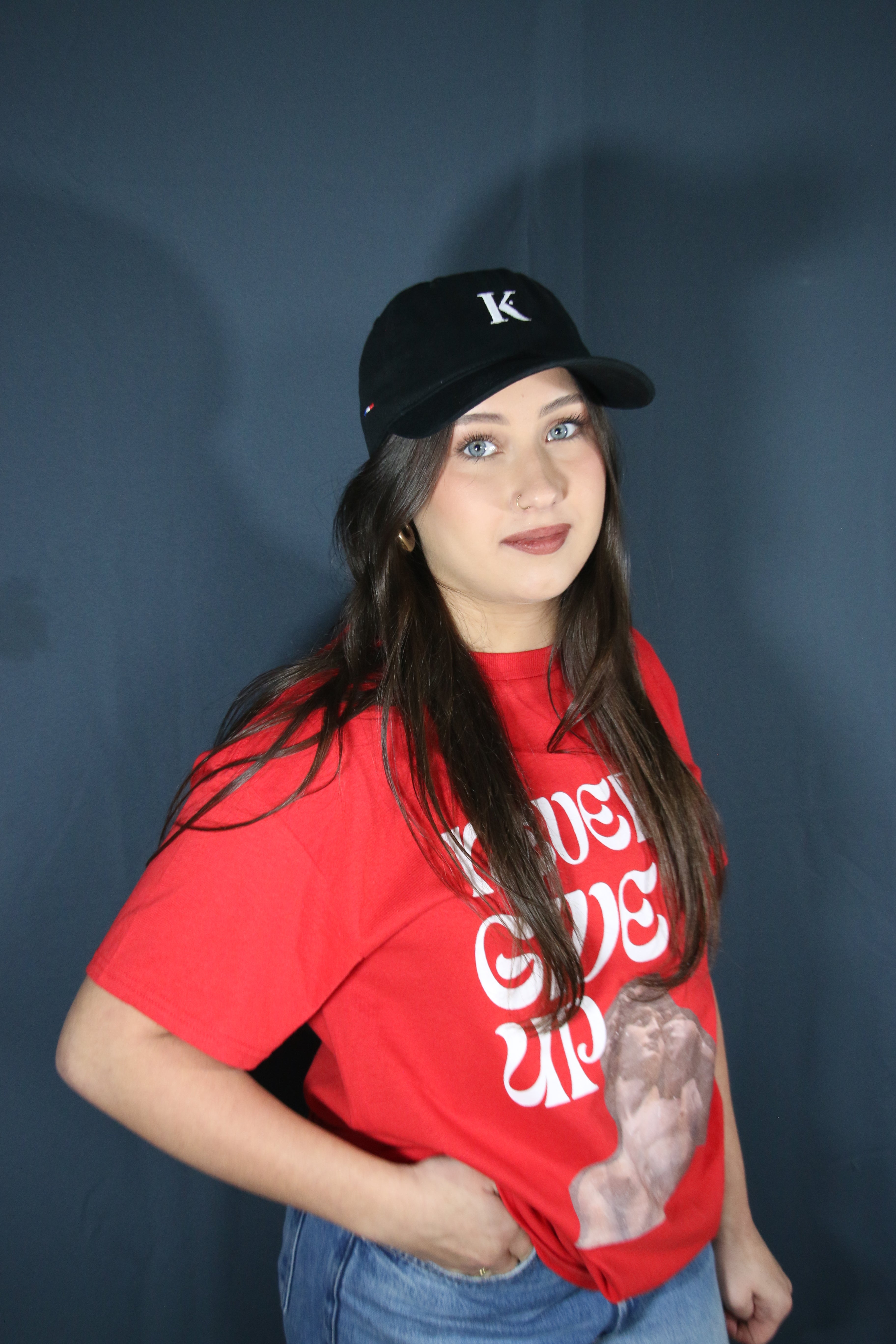 Casquette Femme en Coton Brodée K