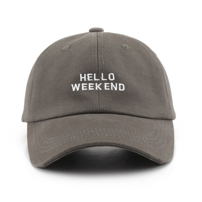Casquette Hello Week-end Brodée