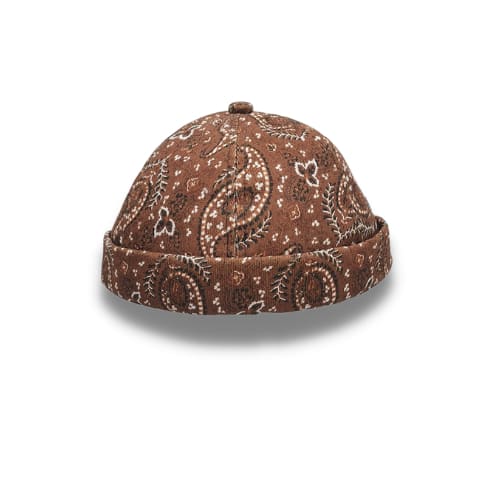 casquette sans visière Marron