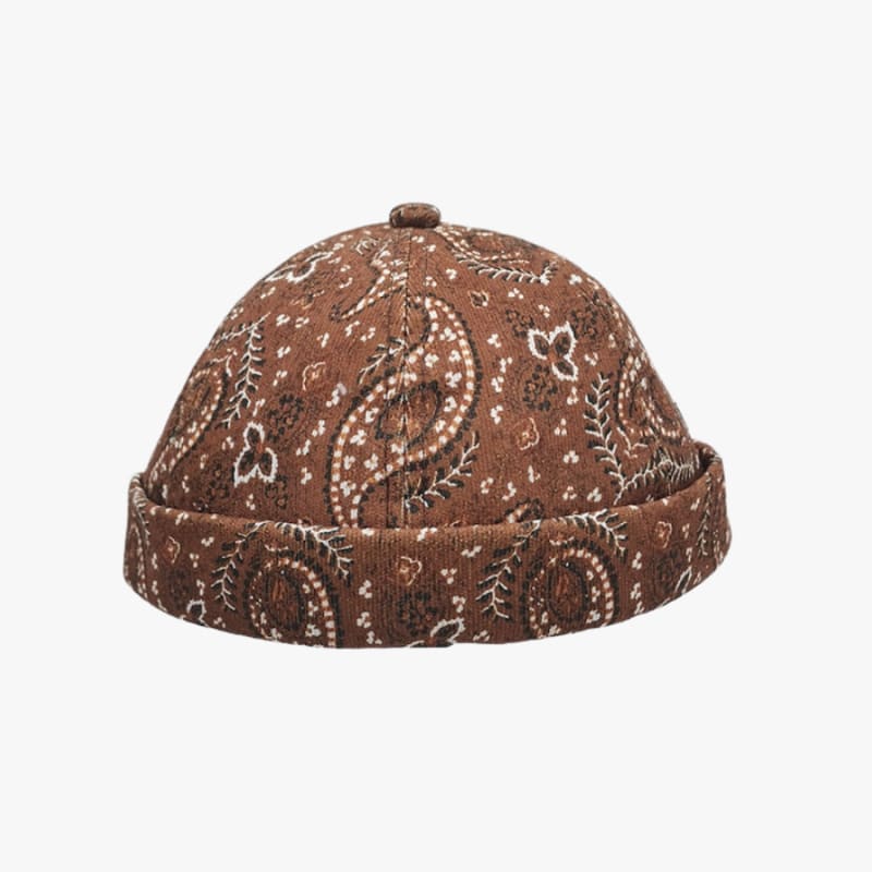 casquette sans visière Marron