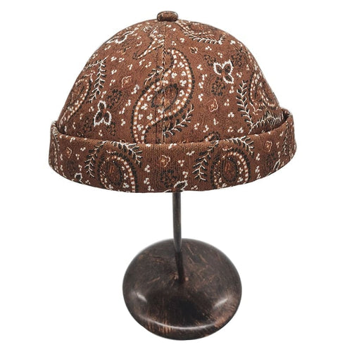 casquette sans visière Marron
