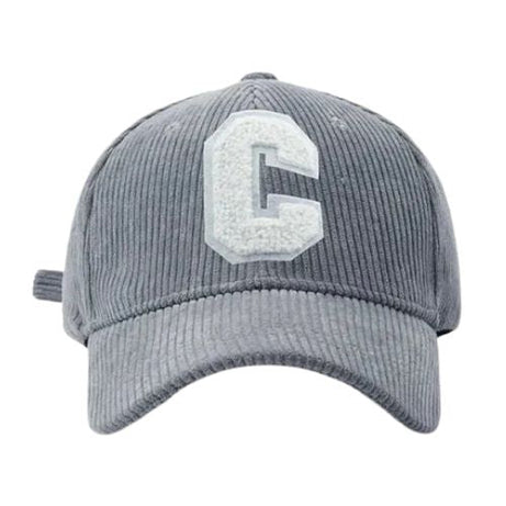 Casquette velours C Brodée
