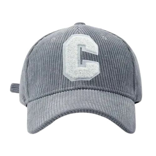 Casquette velours C Brodée