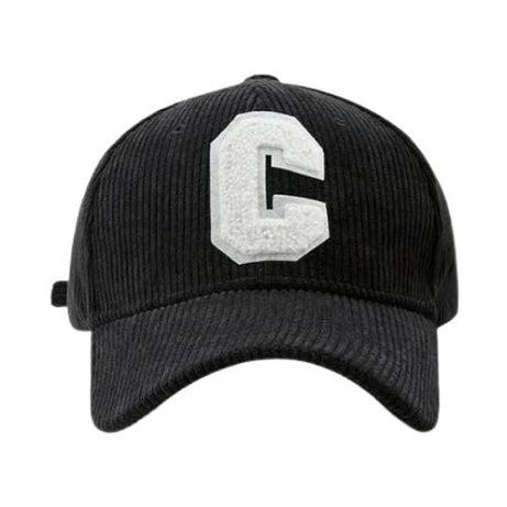 Casquette velours C Brodée