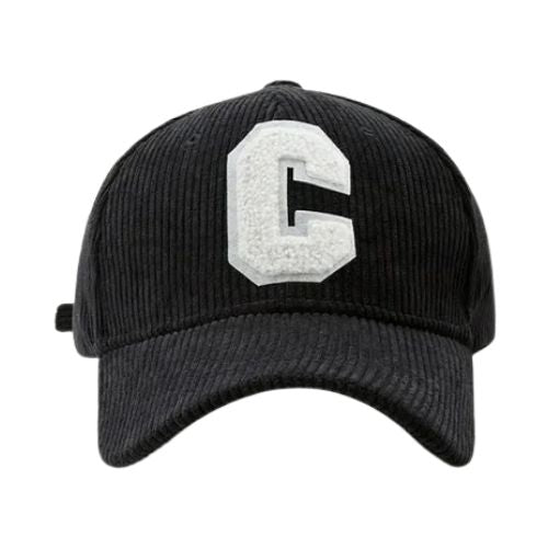 Casquette velours C Brodée