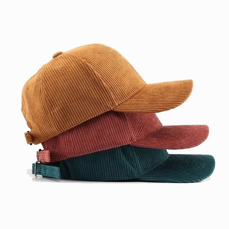 Casquette Velours Noir Femme