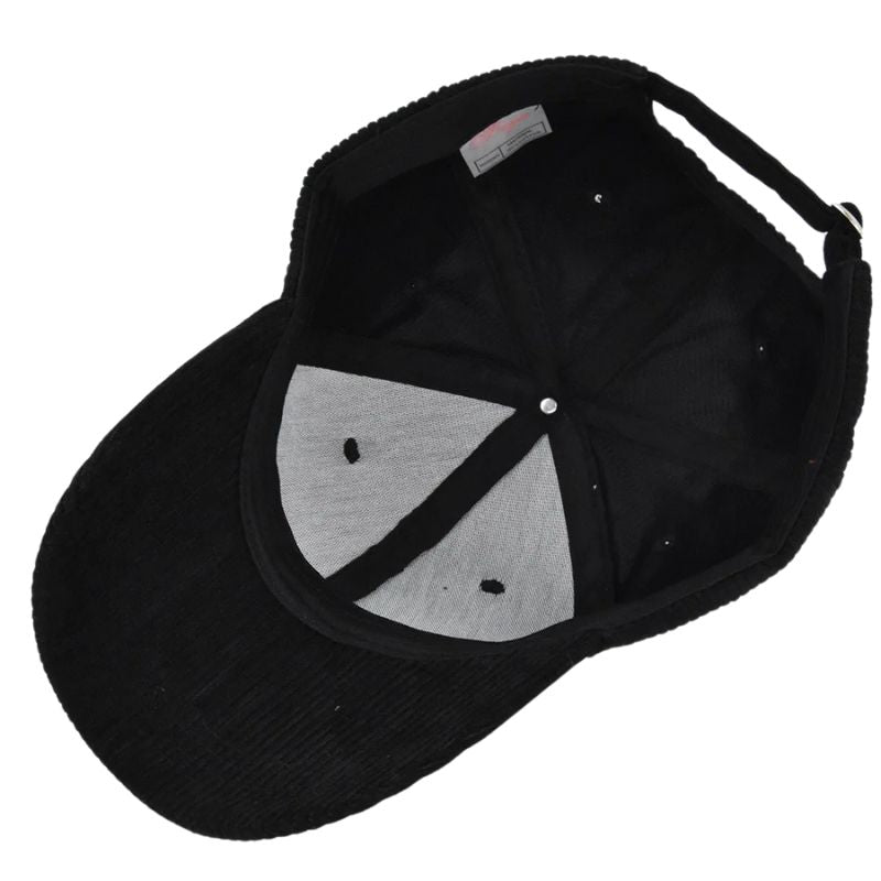 Casquette Velours Noir Femme