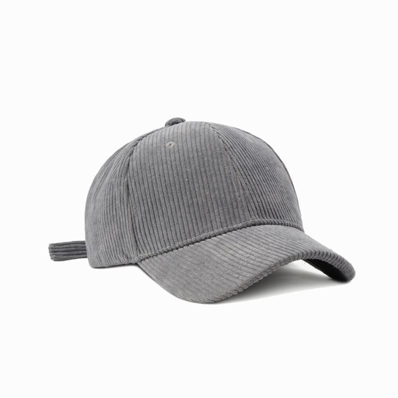 Casquette Velours Noir Femme