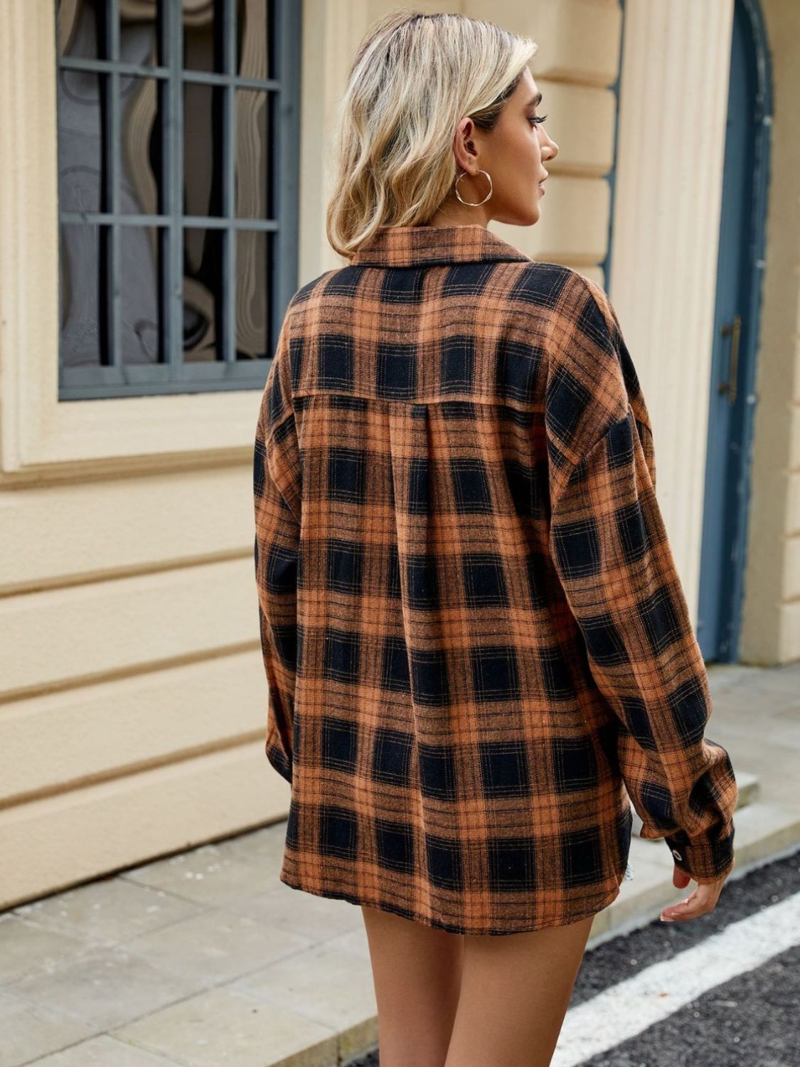 Chemise à Carreaux Femme - Confort & Élégance - Manches Longues