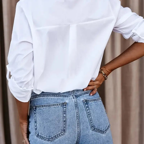 Chemise Blanche - Élégance Intemporelle | Coupe Ajustée