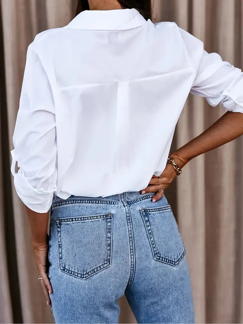Chemise Blanche - Élégance Intemporelle | Coupe Ajustée